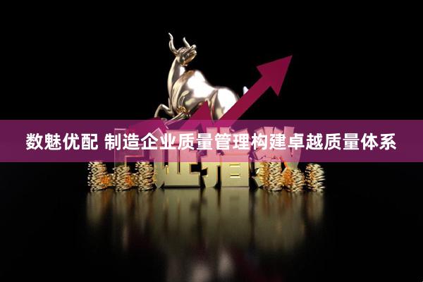 数魅优配 制造企业质量管理构建卓越质量体系